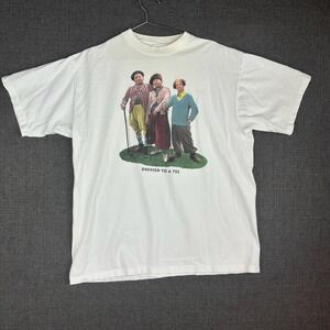 Vintage The Three Stooges Dressed To A Tee White Graphic‎ T Shirt